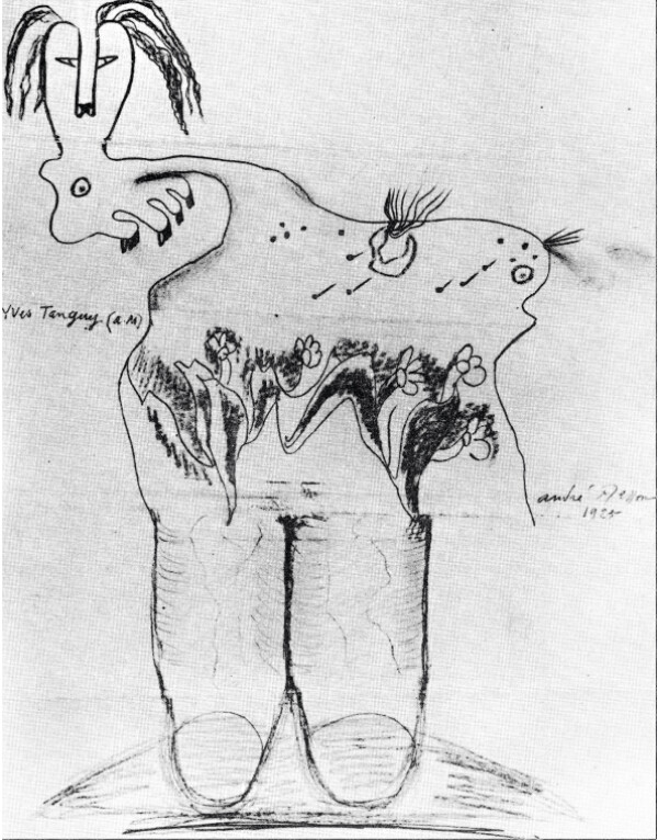 André Masson / Yves Tanguy, cadavre exquis